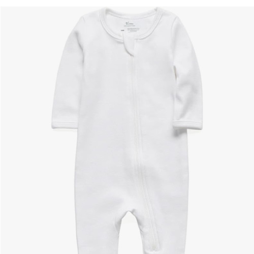 O2 BABY Baby Boys Girls Organic Cotton Zip-Front Sleeper Pajamas, Footed Sleep 'n Play