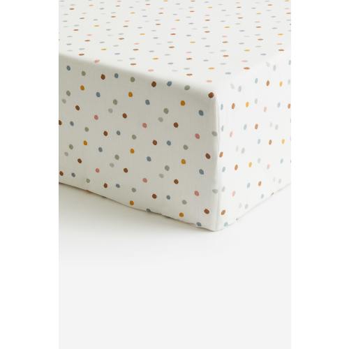 PATTERNED COTTON FITTED SHEET