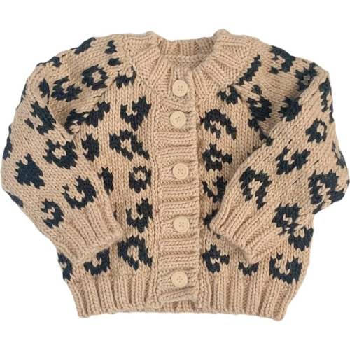 Cheetah Cardigan, Latte - The Blueberry Hill | Maisonette