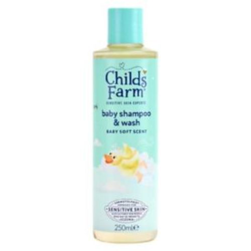 Childs Farm Tear-Free Baby Shampoo & Body Wash 250ml Baby Soft Scent for Newborns & Sensitive Skin - Boots
