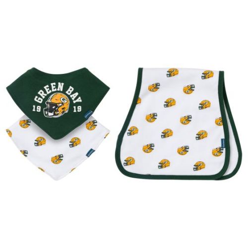 Green Bay Packers Bandana Bib & Burp Cloth Set at the Packers Pro Shop