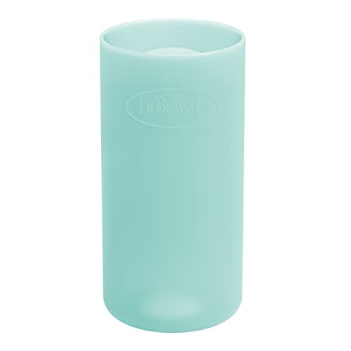 Dr. Brown's Narrow 100% Silicone Baby Bottle Sleeve, Mint, 8oz