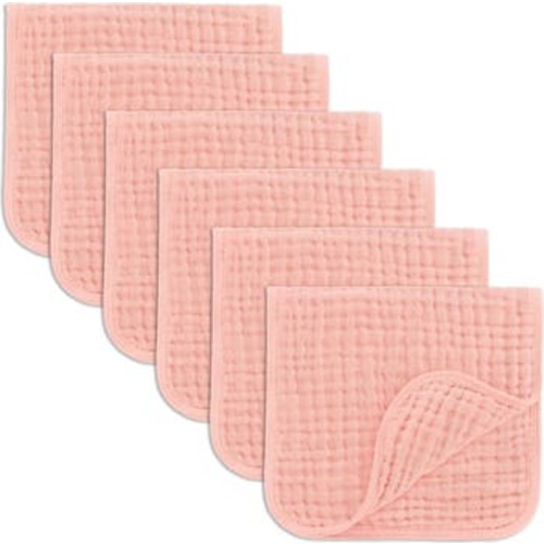Muslin Burp Cloths - Pack of 6