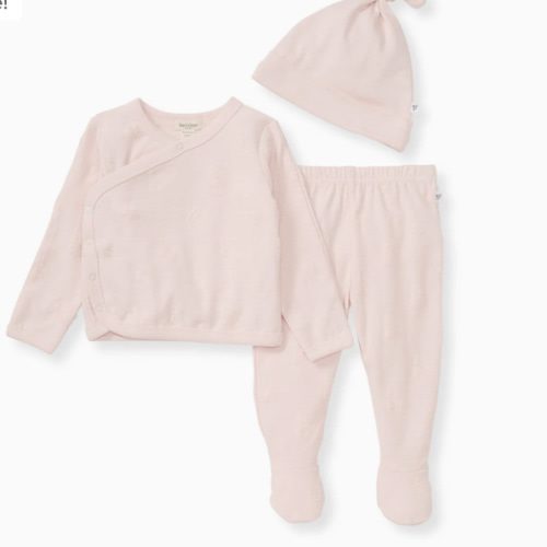 Organic Raised Terry Bee Take Me Home 3 Piece Set - Ranunculus – Burt's Bees Baby