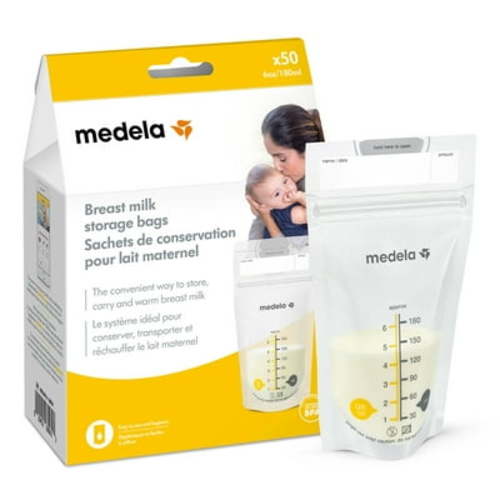Medela Breast Milk Storage Bags, 6oz/180ml, 50-pack