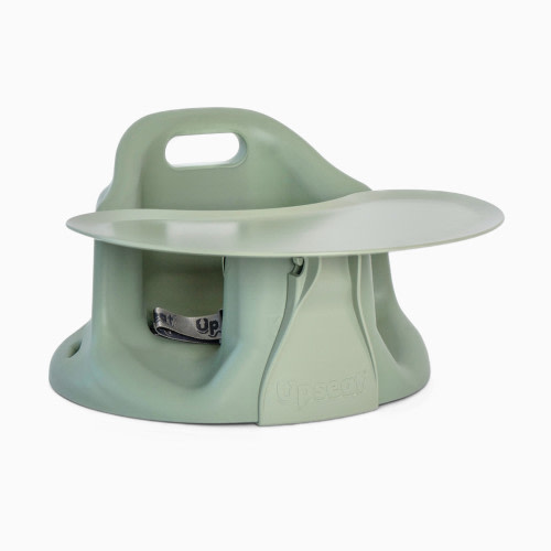 Upseat Baby Floor & Booster Seat with Tray - Sage