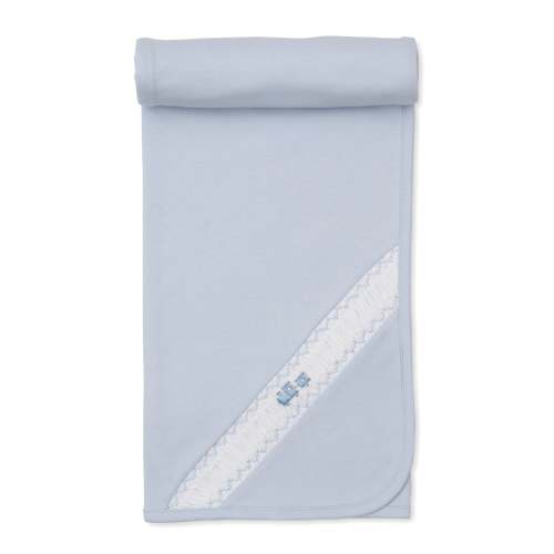 CLB Fall Medley 25 Blue Hand Smocked Blanket