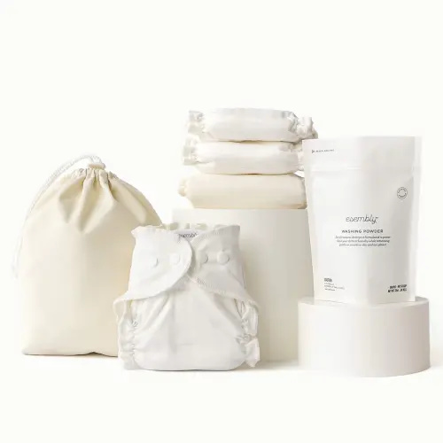 Cloth Diapering Try-It Kit - Size One (7 - 17 lbs) in Parchment