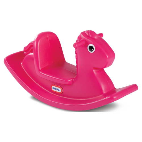 Little Tikes Small Rocker, Magenta Rocking Horse, Indoor Outdoor Ride Toy for Toddlers 12 Months to 3 Years