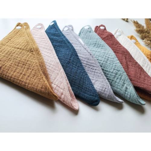 Organic Muslin Drool Bandana Bib