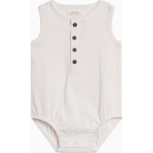 Wren Seersucker Bubble Romper - Coconut Coconut - Colored Organics | Maisonette
