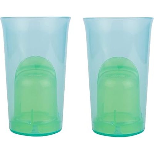 The First Years My First Open Cup — 2 Cups in 1 — Open Baby Cup with Removable Spill Control Insert — Training Cups for Transition to Toddler Cups — Ages 12 Months and Up — 2 Count