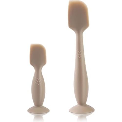 Baby Diaper Cream Spatula, 2 Pack Butt Spatula Baby, Silicone Diaper Cream Applicator, Full-Size and Mini Butt Paste Spatula for Babies, Newborn Baby Necessities, Suitable for Aquaphor
