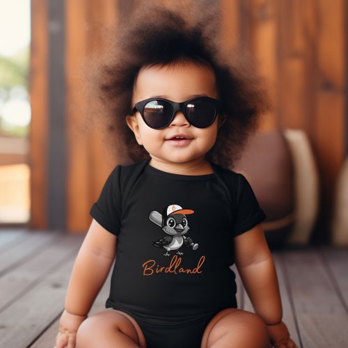 Infant Baltimore Baseball Bodysuit Tee, Baby Game Day Apparel Tee, Boys & Girls, Gift For Sports Fan, Newborn Kids Gear, Mascot