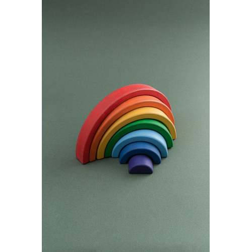 Colorful Christmas Wooden Rainbow Montessori Toys Newborn Gift