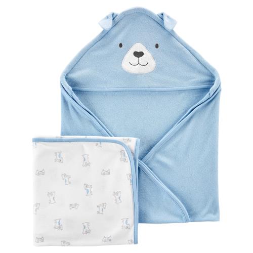 Carter's Child of Mine Baby Boy Towel, 2-Pack, One Size
