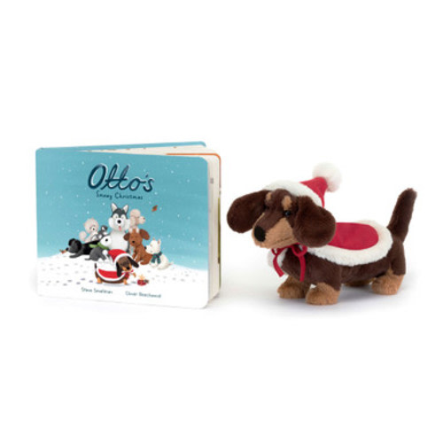 Otto's Snowy Christmas Book & Winter Warmer Otto Sausage Dog