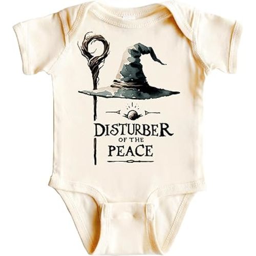 Halfling Onesie, Disturber of the Peace baby bodysuit, Nerdy Baby Gifts, Hobbit Door, One Ring Baby, Hobbit Baby