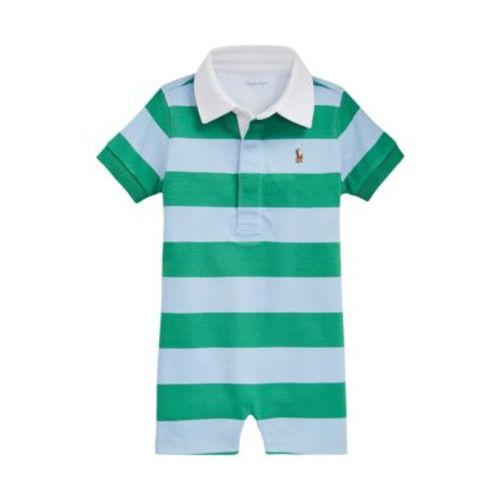 Baby Boys Striped Cotton Rugby Shortall