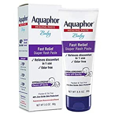 Aquaphor Baby Diaper Rash Paste - For Serious Diaper Rash and Flare-ups - 3.5 Oz. Tube : Baby