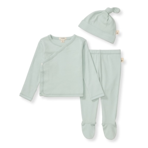 Ribbed Take Me Home 3 Piece Set - Cloudy - 6-9 Months