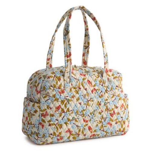 Vera Bradley Women's Outlet Cotton Weekender Travel Bag Abuzz