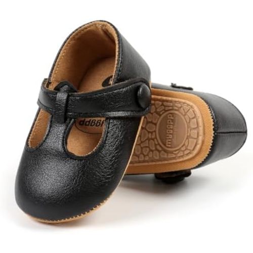 Baby Shoes Mary Jane Flats Non Slip Soft Sole Infant Toddler Sneakers First Walkers Party Christmas Dress Shoes