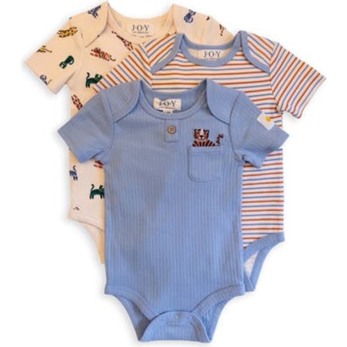 Assorted 3-Pack Organic Cotton Bodysuits