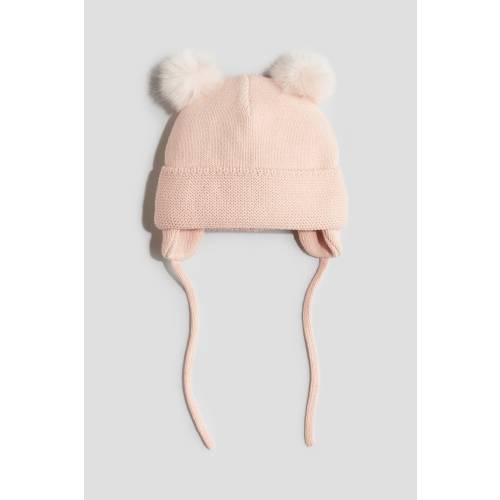 FLEECE-LINED BEANIE WITH EARFLAPS