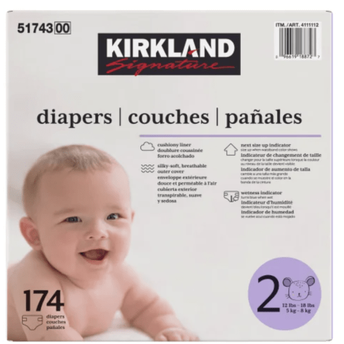 Kirkland Signature Diapers Sizes 2
