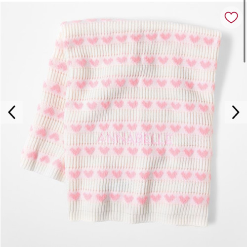 Knit Hearts Baby Blanket