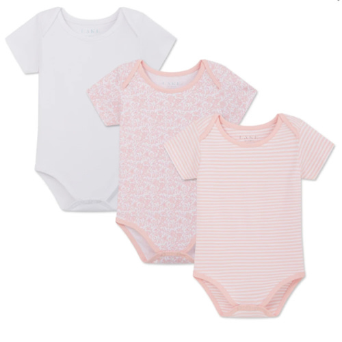 LAKE | Baby | Pima Cotton Pajamas | English Rose Baby Bodysuit Bundle