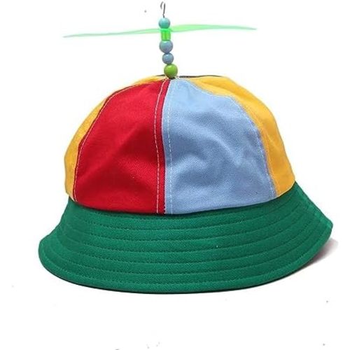 Helicopter Propeller Bucket Hat Beaded Summer Baby Fisherman for Boys Girls Fishing Travel