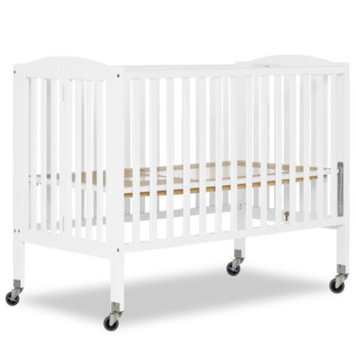 Dream on Me 2-in-1 Convertible Portable Crib in white | Wayfair