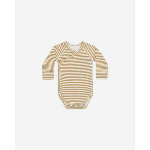 Side Snap Bodysuit Honey Stripe