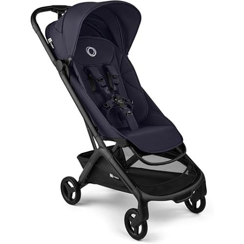 Bugaboo Butterfly 2 Travel Stroller, Ultra-Compact One-Second Fold, Lightweight and Airplane-Friendly, Deep Indigo
