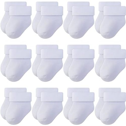 RATIVE Non Skid Anti Slip Crew Socks With Grips for Baby Infant Toddlers Kids Boys