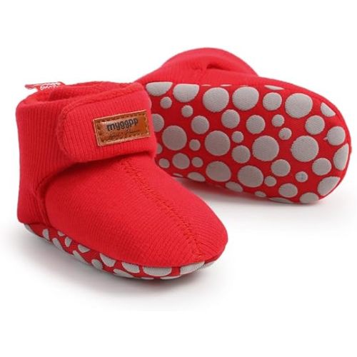 Ohwawadi Infant Baby Slippers Girls Boys Booties Warm Baby Socks Shoes Newborn Crib Shoes Baby Footwear Prewalkers