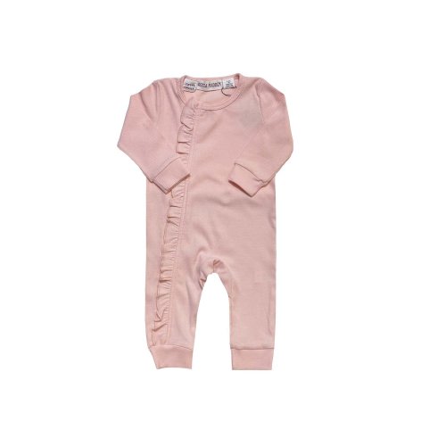 Monroe Ruffle Romper Pale Pink — Rocca Madden