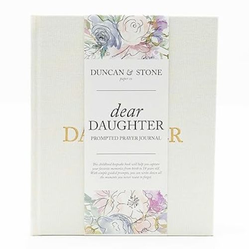 Mother Daughter Journal – Durable Dear Daughter Journal Keepsake – Linen Baby Memory Book - Unique Gifts for Daughter (Cream, 230 Pages)