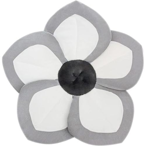 Baby Bath - Flower Baby Bath Pad Infant Bathtub Mat for Bathtub Tub Sink - White Gray 2