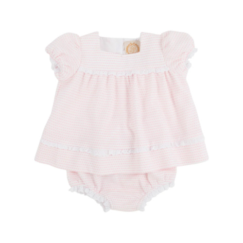 Flossy Frock Set - Darien Dot with Worth Avenue White