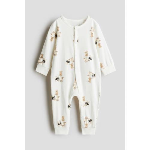 PATTERNED PAJAMA JUMPSUIT
