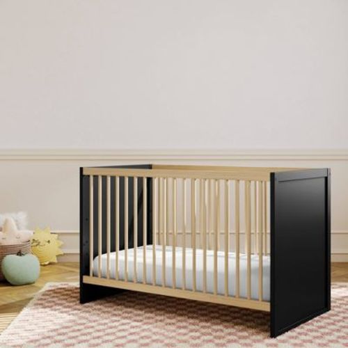 Storkcraft Calabasas 3-In-1 Convertible Crib - Black/Driftwood