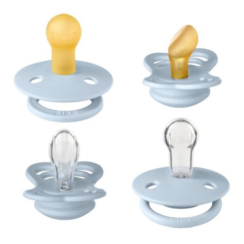 Bibs Try-It Silicone & Latex Pacifier Collection - Sage - 4pk