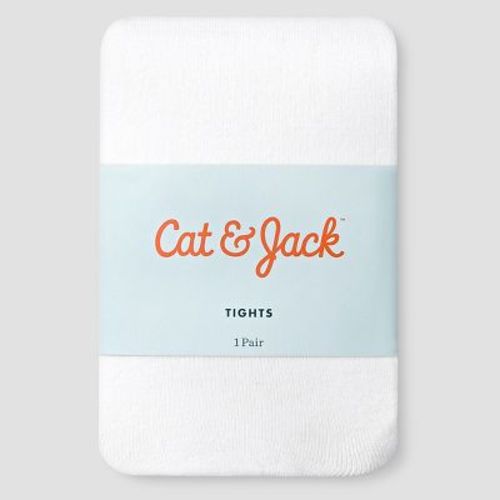 Baby Girls' Solid Opaque Tights Cat & Jack™ - White
