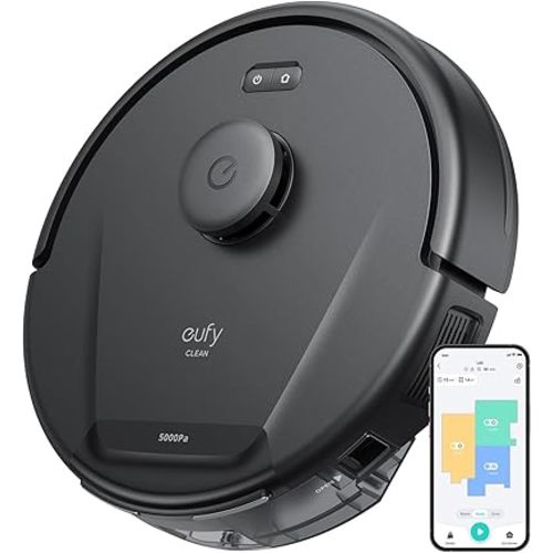 eufy L60 Robot Vacuum, Ultra Strong 5,000 Pa Suction, iPath Laser Navigation, for Deep Floor Cleaning, Ideal for Hair, Hard Floors