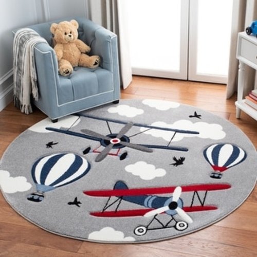SAFAVIEH Carousel Kids Turi Airplane Rug