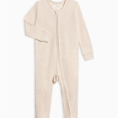 Lane Waffle Knit Zipper Sleeper