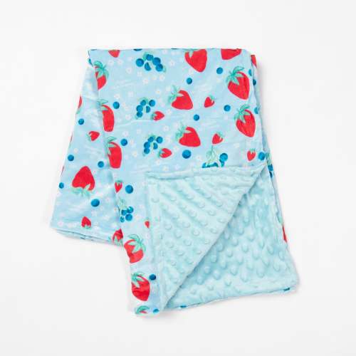 Red, White, & Blue Fruit Minky Baby Blanket